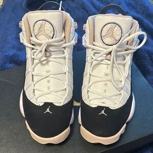 Jordan White and Black Sneakers